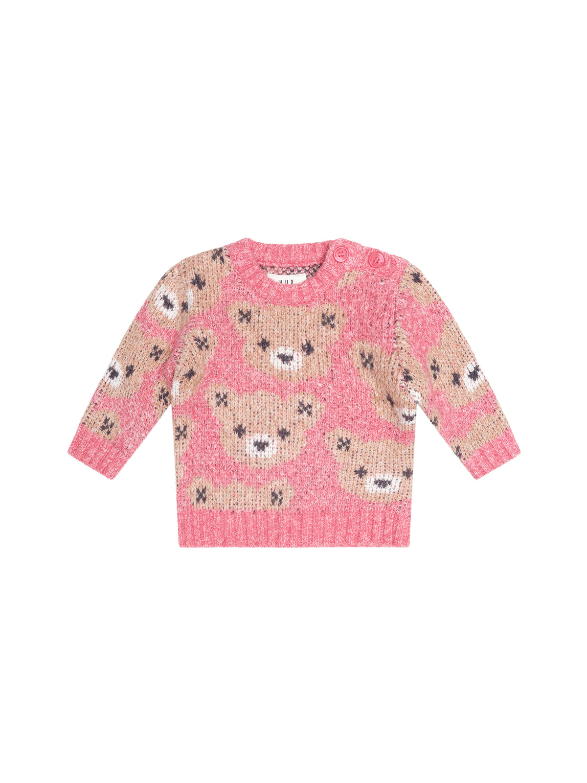 Berry Hux Sponge Pullover - Dusty Berry
