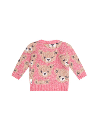 Berry Hux Sponge Pullover - Dusty Berry
