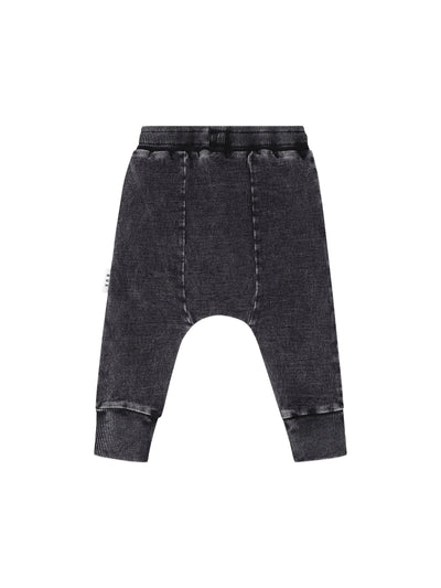 Black Knit Denim 5-Pocket Pant - Denim Black