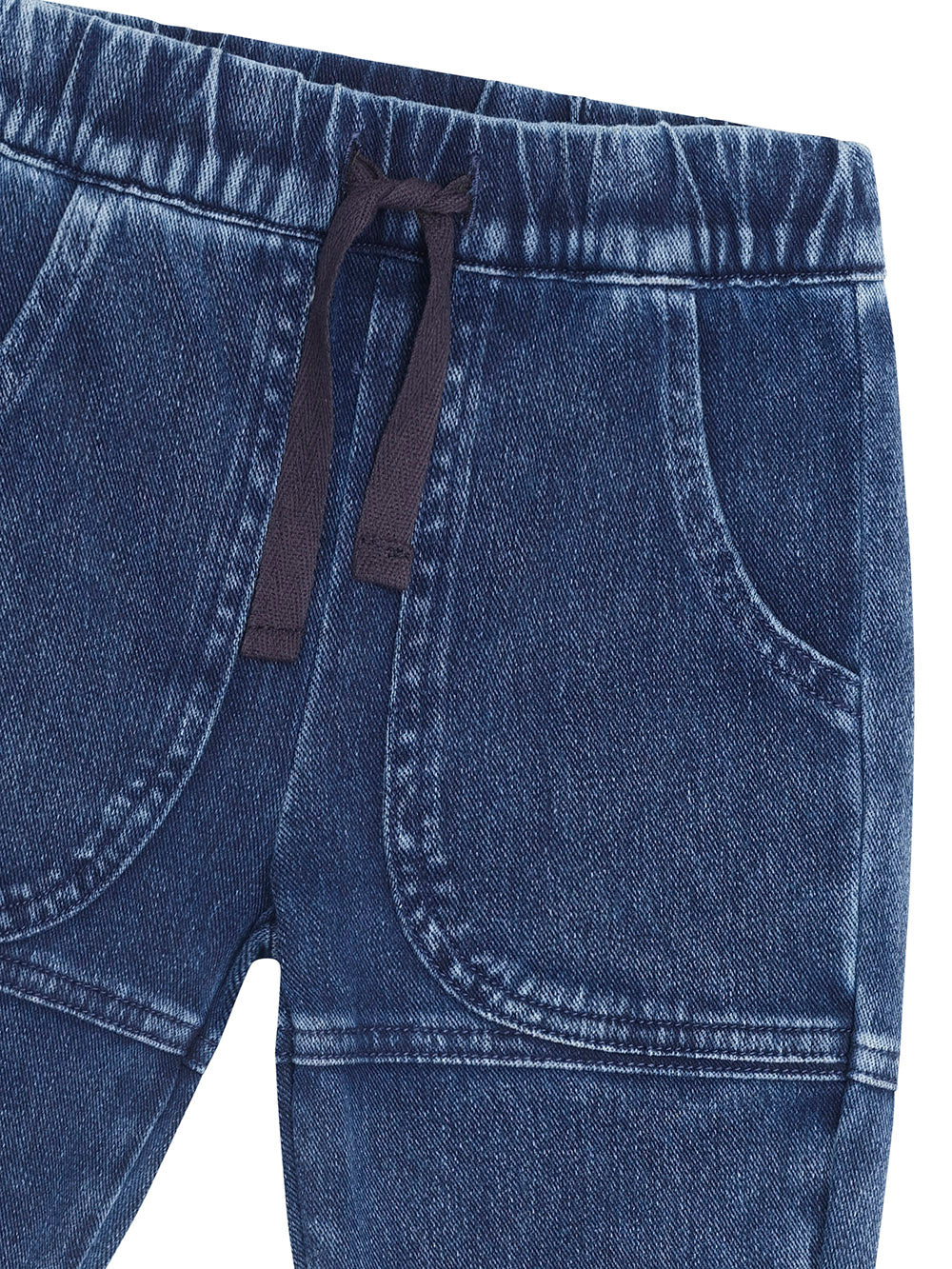 Knit Denim Pocket Pant - Denim Indigo