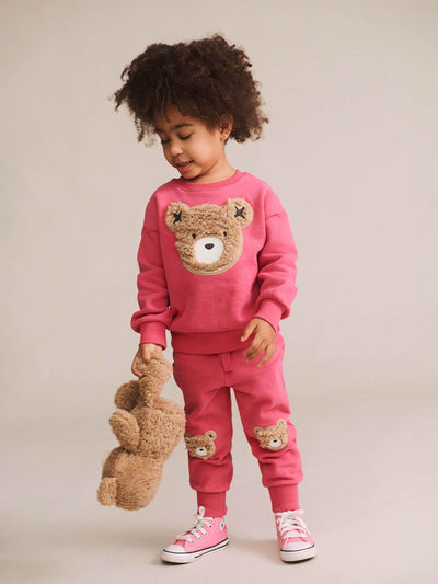 Furry Huxbear Sweatpant - Dusty Berry