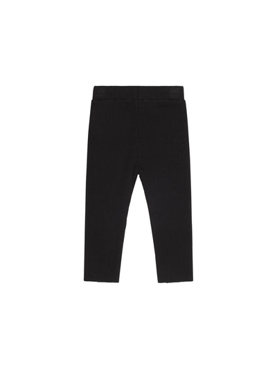 Black Rib Legging - Black