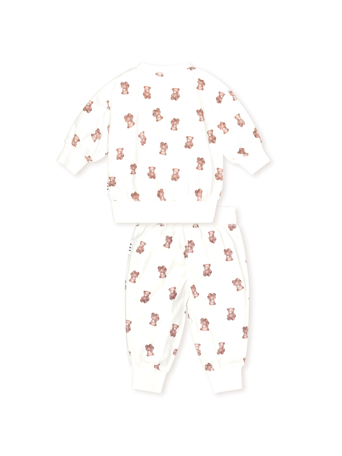 My First Hux Velour 2PC Set - Almond Milk