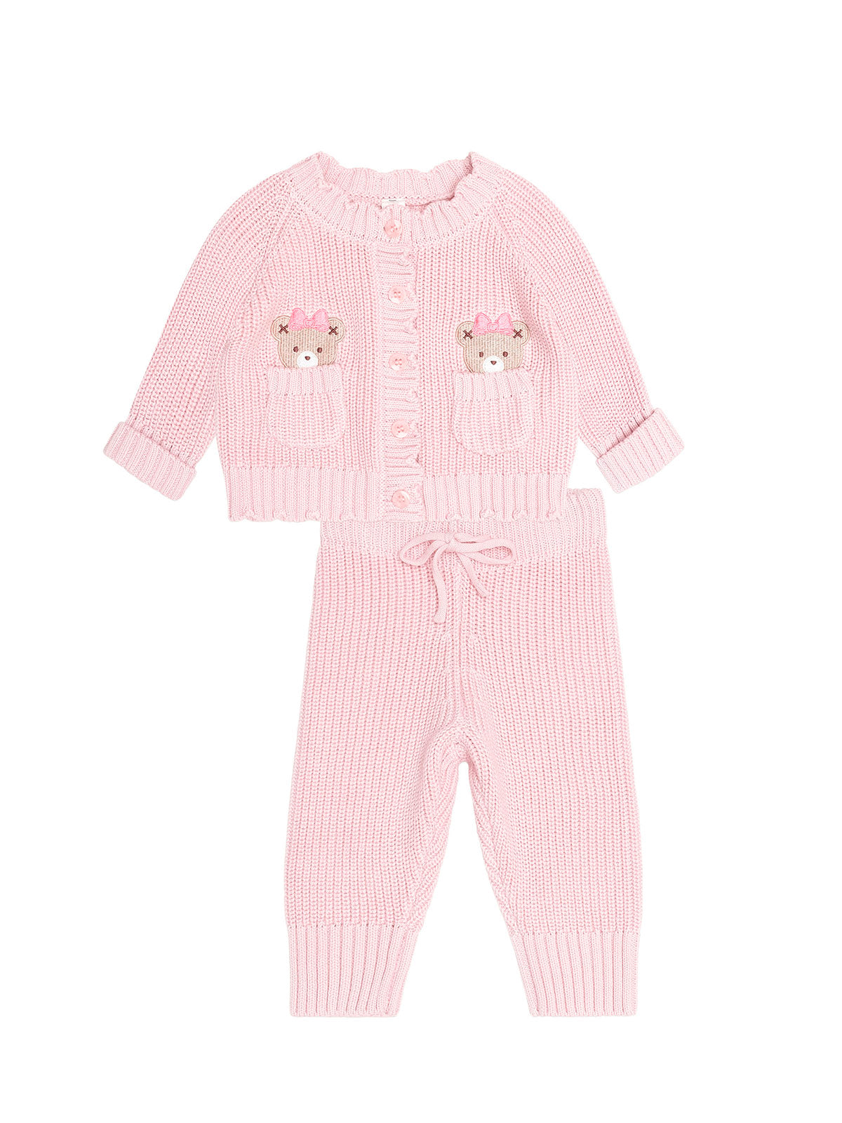 My First Hux 2PC Newborn Set - Baby Pink