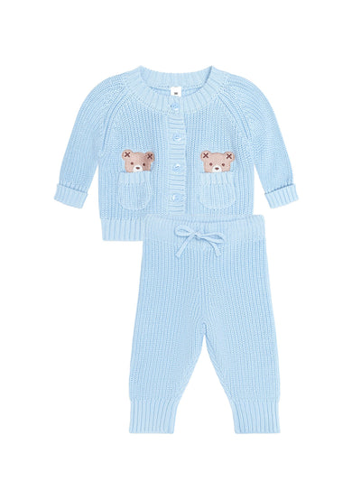 My First Hux 2PC Newborn Set - Baby Blue