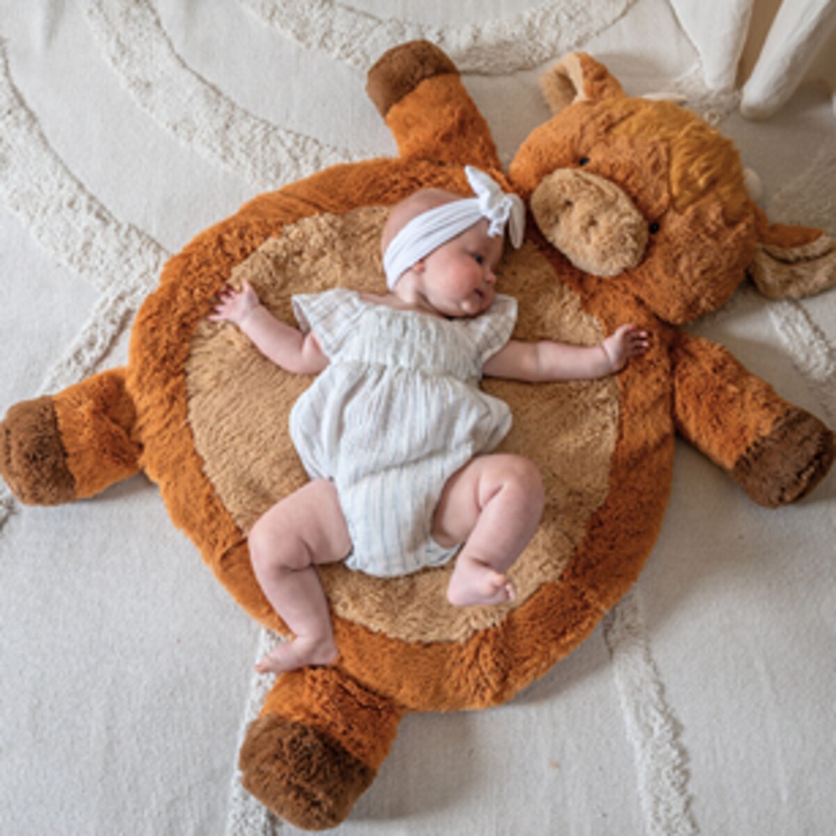 Hetty Highland Cow Baby Mat