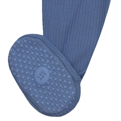 Lou Lou & Company Harrison Ribbed Zipper Footie - Twinkle Twinkle Little One