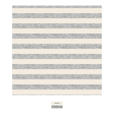 Kickee Pants - Print Footie with Zipper - Heathered Mist Sweet Stripe - Twinkle Twinkle Little One