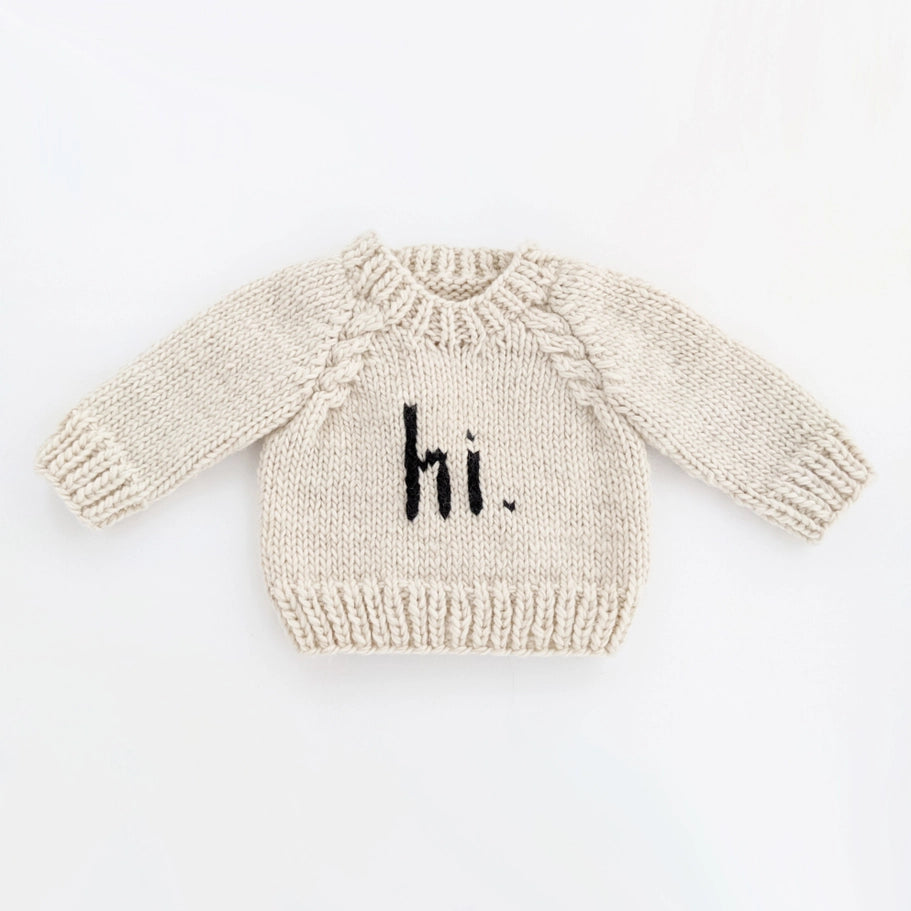 Hi. Crew Neck Sweater - Twinkle Twinkle Little One