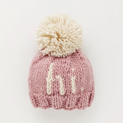 Hi. Rosy Hand Knit Beanie Hat - Twinkle Twinkle Little One
