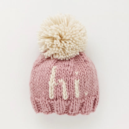 Hi. Rosy Hand Knit Beanie Hat - Twinkle Twinkle Little One