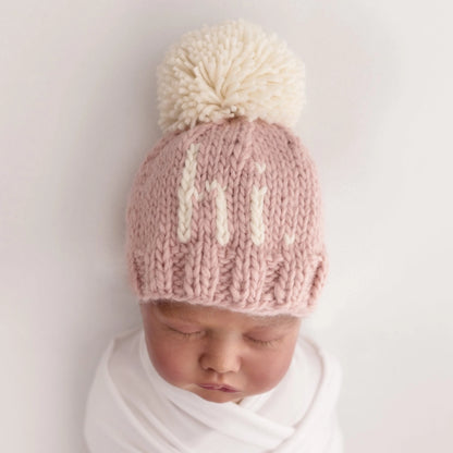 Hi. Rosy Hand Knit Beanie Hat - Twinkle Twinkle Little One