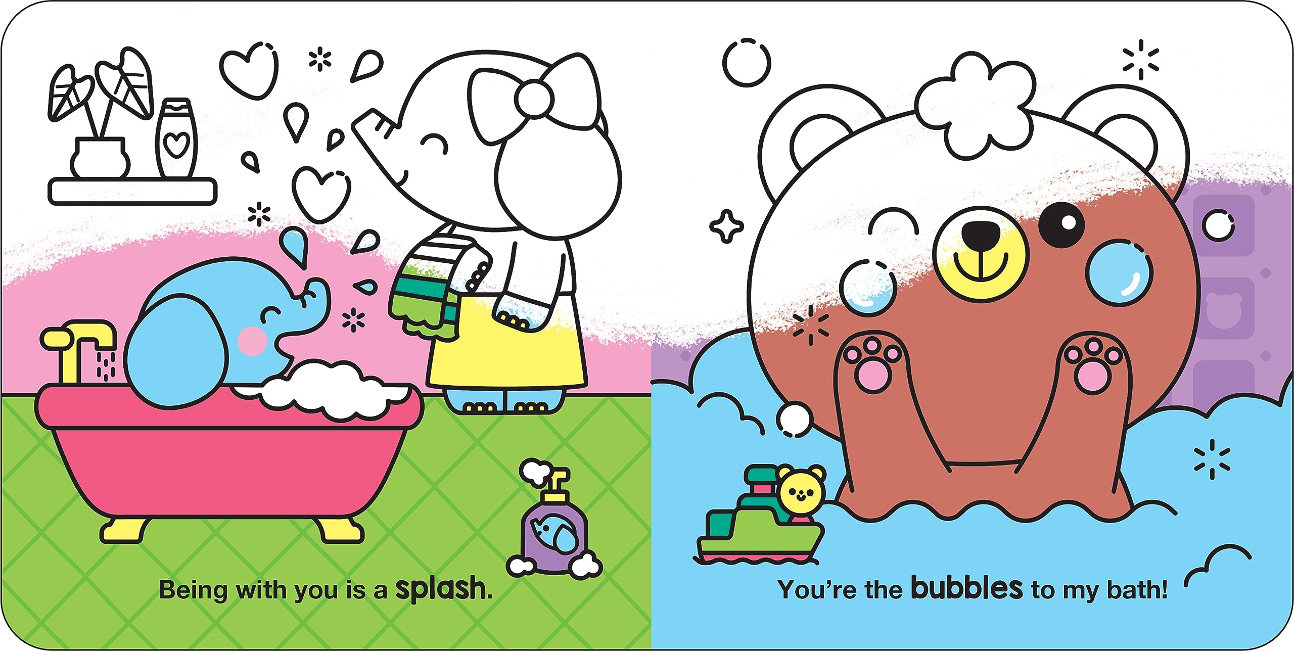 I Love You Soap Much: Wash & Wow Color-Changing Bath Book - Twinkle Twinkle Little One