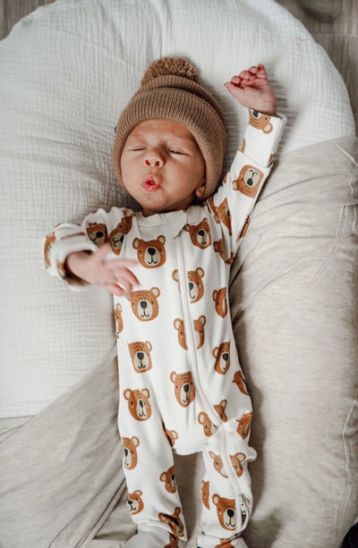 Baby Bear Organic 2-Way Zip Romper - Twinkle Twinkle Little One