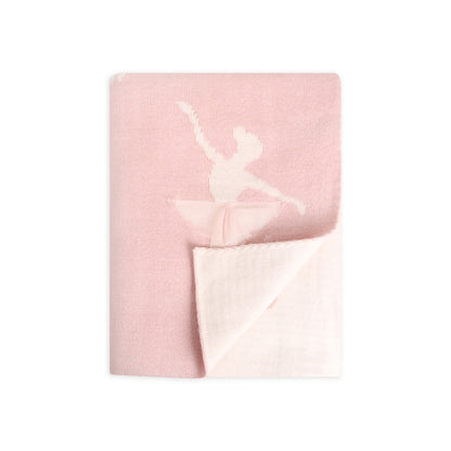 Ballerina Tutu 3D Organic Cotton - Jacquard Sweater Knit Baby Blankets