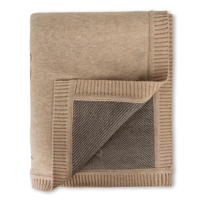 Bear - Organic Cotton Jacquard Sweater Knit Baby Blanket - Twinkle Twinkle Little One