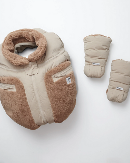 7 A.M. Enfant Warmmuffs - Cappuccino - Twinkle Twinkle Little One