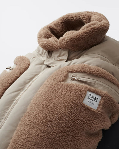 7 A.M. Enfant Car Seat Cocoon - Cappuccino Applique - Twinkle Twinkle Little One