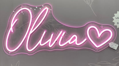 Sugar + Maple Personalized Neon Name Sign with Icon - Twinkle Twinkle Little One