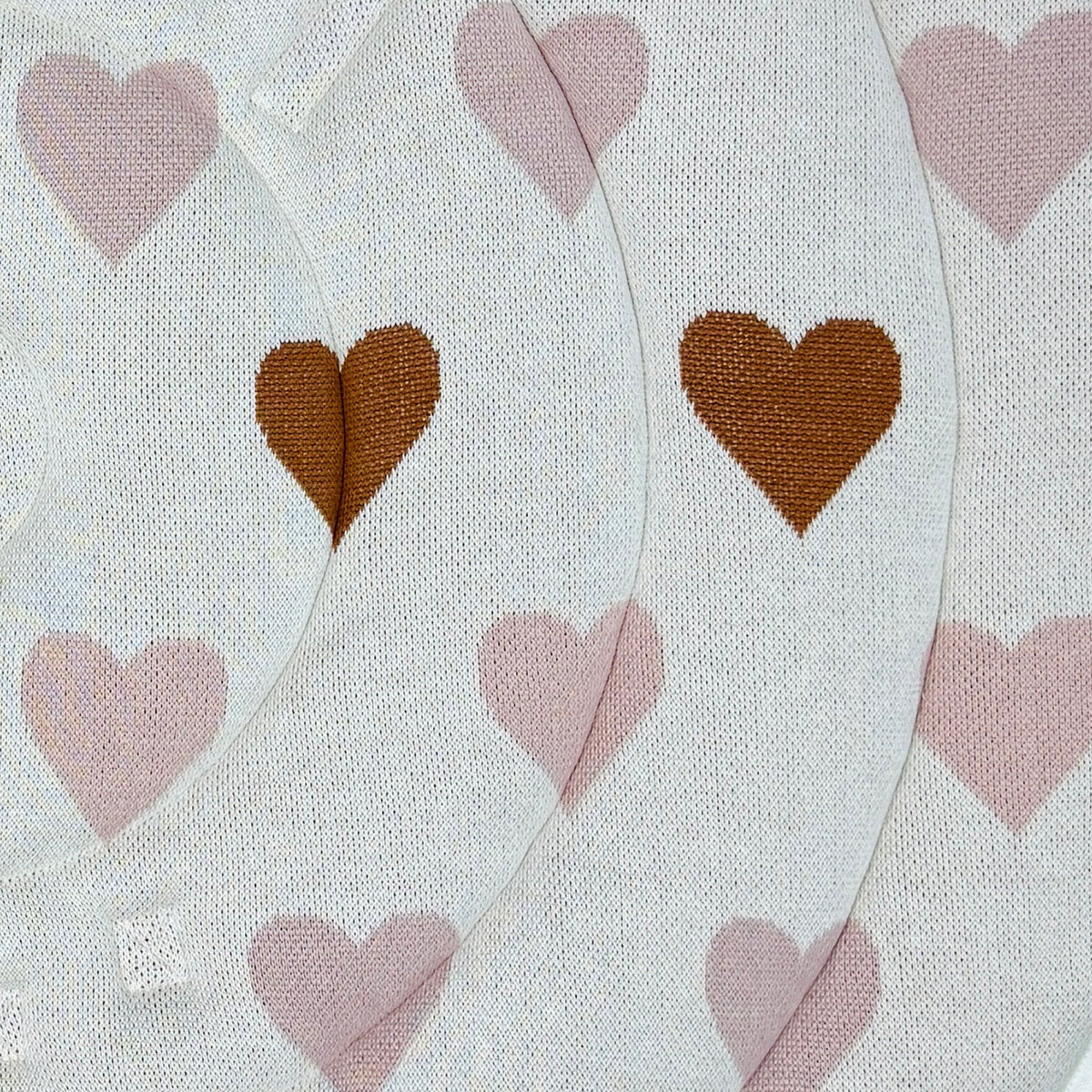 Sweetheart Organic Cotton Knit Baby Padded Round Play Mat - Natural