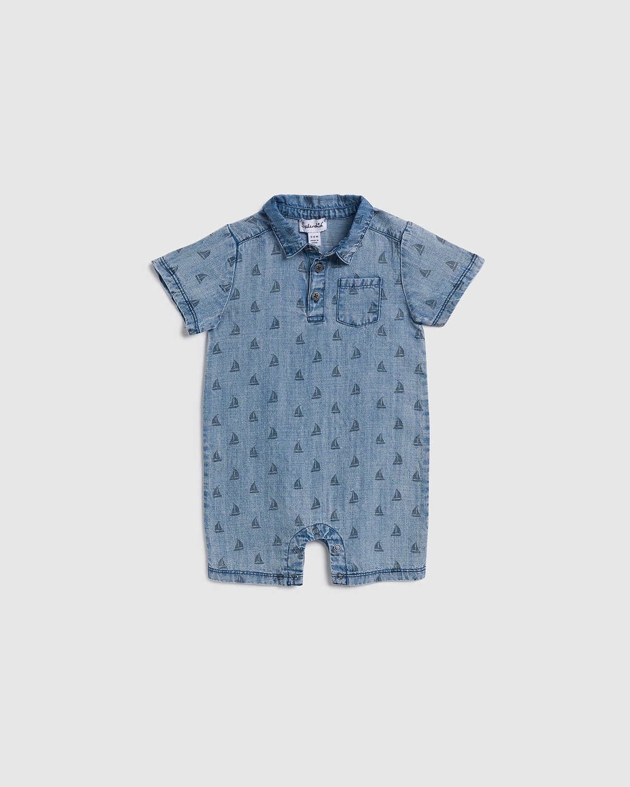 Infant Boy Sail Away Onesie