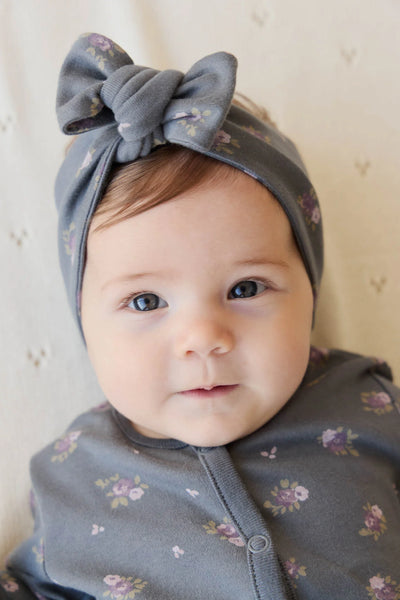 Organic Cotton Headband - Simone Lava - Twinkle Twinkle Little One