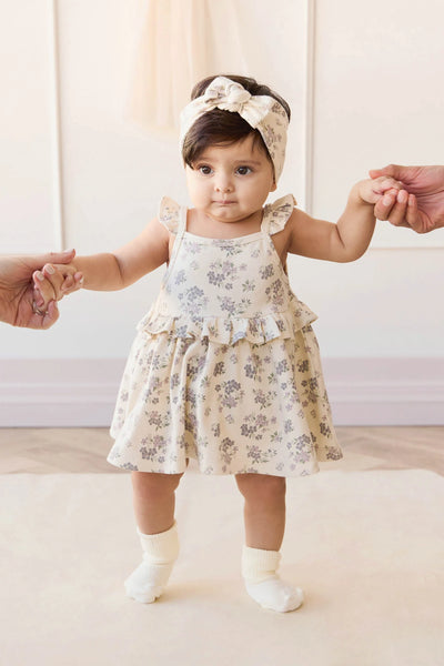 Organic Cotton Kaia Top & Frill Bloomer Set - Selena Tofu - Twinkle Twinkle Little One