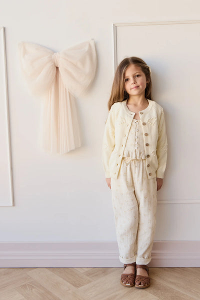 Organic Cotton Muslin Mirabel Top & Cordelia Pant Set - Pauline Chamomile - Twinkle Twinkle Little One