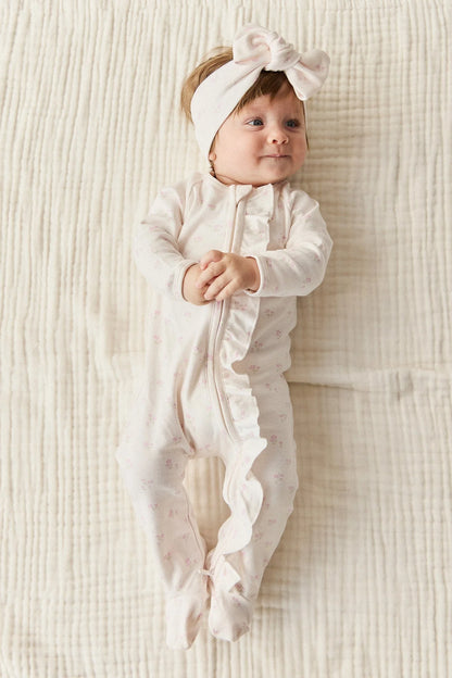 Organic Cotton Melanie Onepiece - Pauline Pink - Twinkle Twinkle Little One