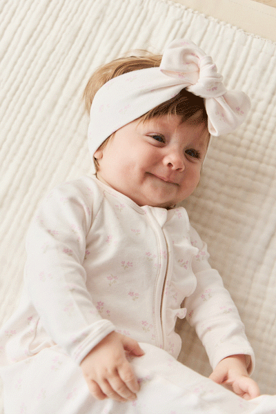 Organic Cotton Melanie Onepiece - Pauline Pink - Twinkle Twinkle Little One