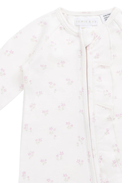 Organic Cotton Melanie Onepiece - Pauline Pink - Twinkle Twinkle Little One