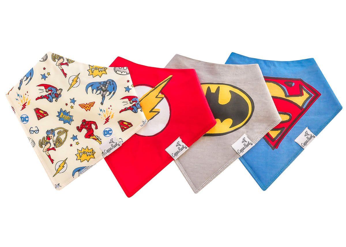 Justice League Baby Bandana Bibs