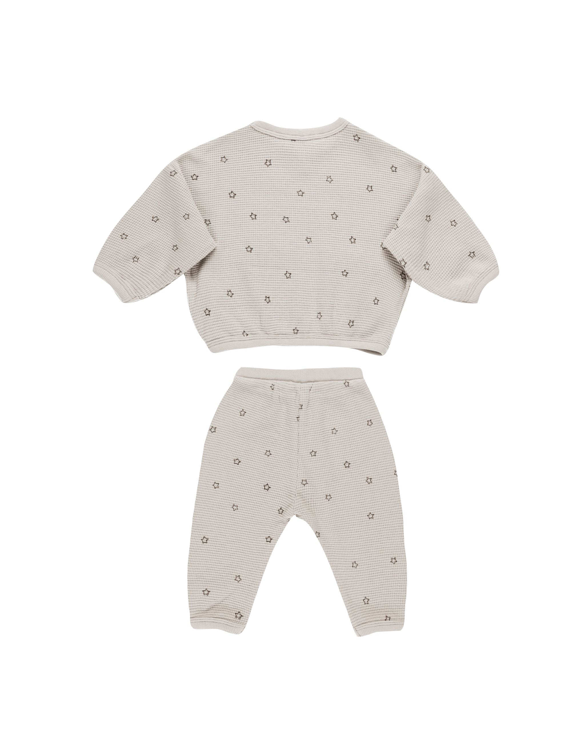 Waffle Slouch Set - Stars - 0