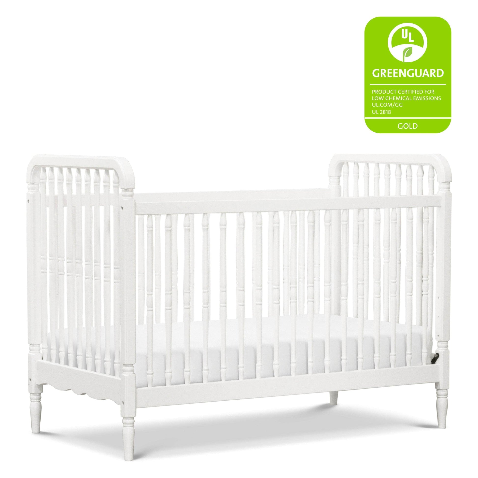 Buy white Liberty 3-in-1 Convertible Spindle Crib w/Toddler Bed Conversion Kit