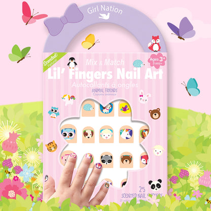 Lil' Fingers Nail Art - Animal Friends - Twinkle Twinkle Little One