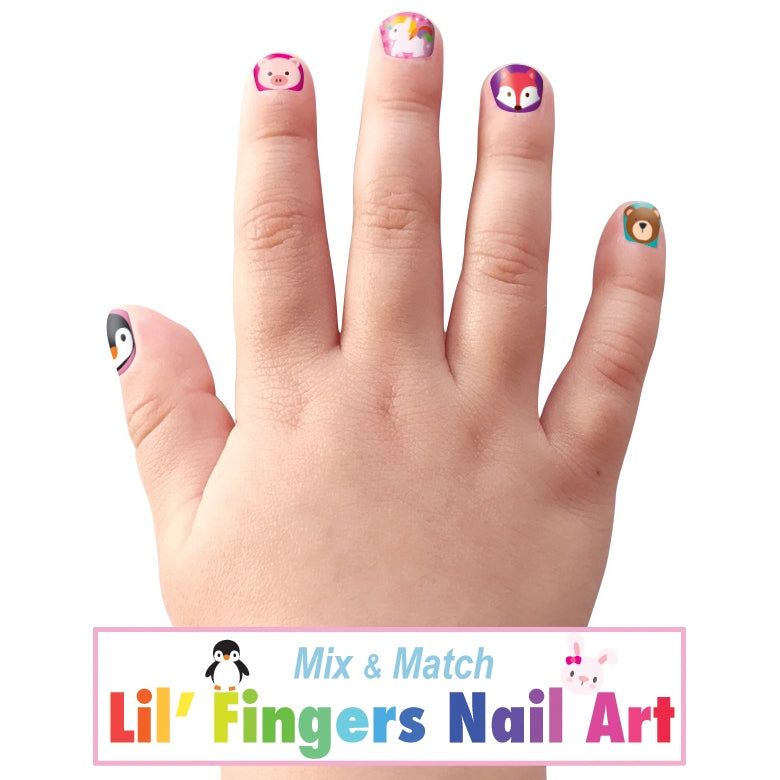 Lil' Fingers Nail Art - Animal Friends - Twinkle Twinkle Little One