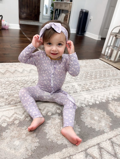 Lilac Posies - Headband Bow - Twinkle Twinkle Little One