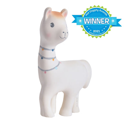 Lilith the Llama Organic Natural Rubber Teether Toy - Twinkle Twinkle Little One