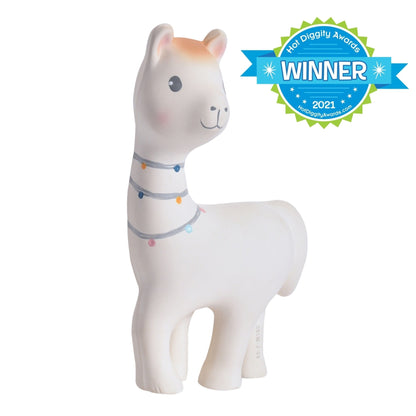 Lilith the Llama Organic Natural Rubber Teether Toy - Twinkle Twinkle Little One
