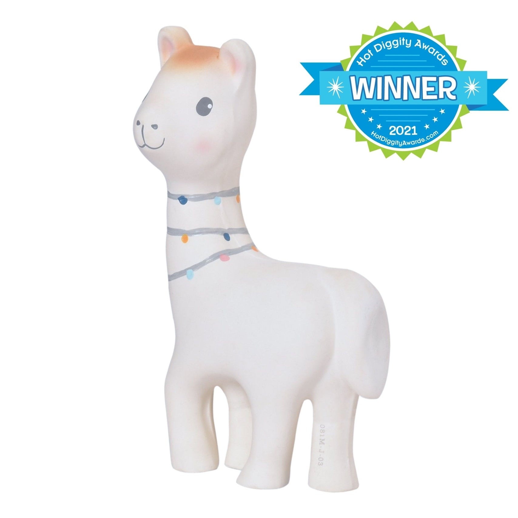 Lilith the Llama Organic Natural Rubber Teether Toy - Twinkle Twinkle Little One