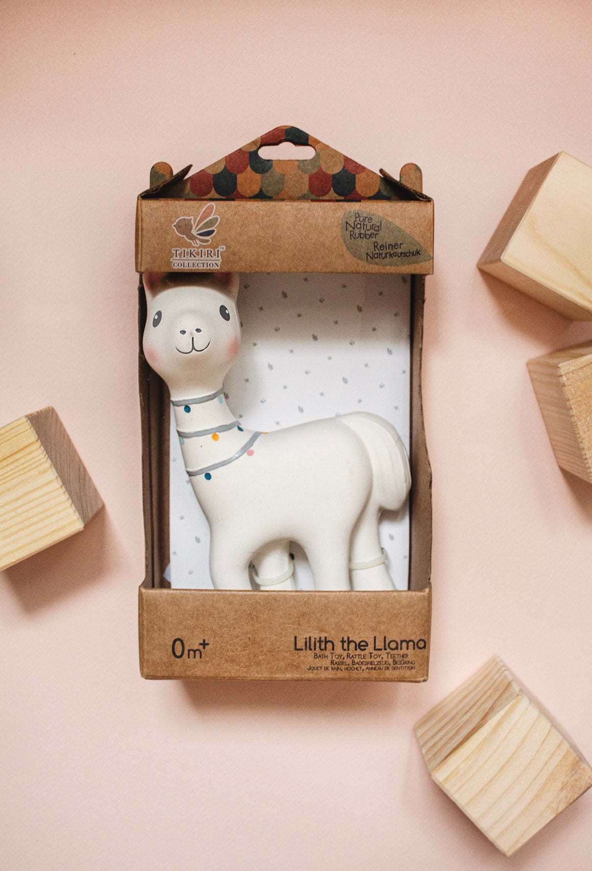 Lilith the Llama Organic Natural Rubber Teether Toy - Twinkle Twinkle Little One