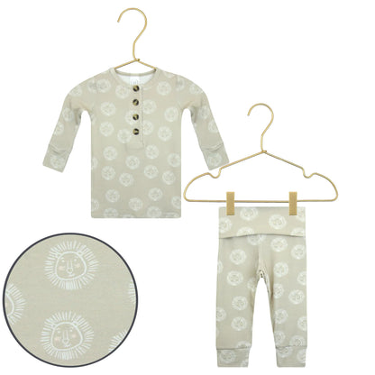 Linus Top, Bottom & Top Knot Hat Set - Twinkle Twinkle Little One