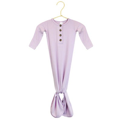 Lou Lou & Company Lola Ribbed Knotted Gown - Twinkle Twinkle Little One
