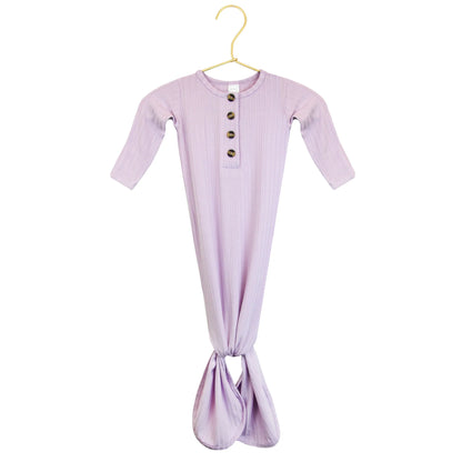 Lou Lou & Company Lola Ribbed Knotted Gown - Twinkle Twinkle Little One