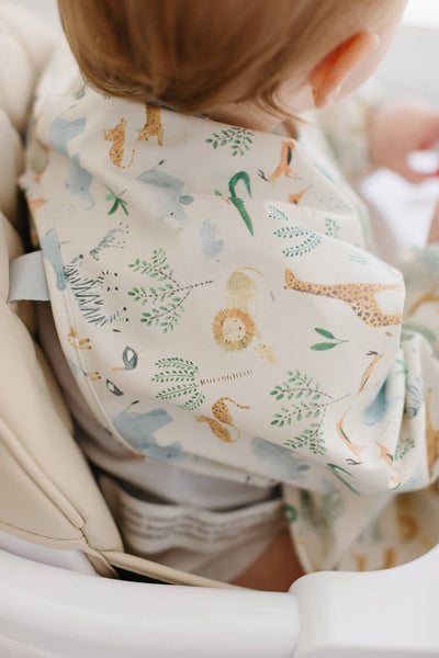 Long Sleeve Waterproof Bib - Safari Jungle - Twinkle Twinkle Little One