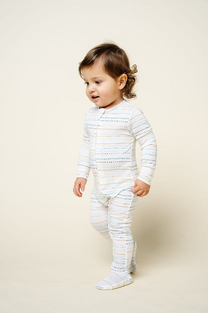 Lou Lou & Company Conrad Zipper Footie - Twinkle Twinkle Little One