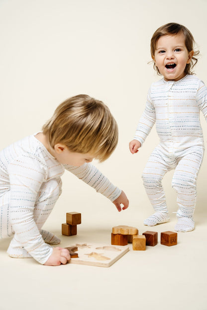 Lou Lou & Company Conrad Zipper Footie - Twinkle Twinkle Little One