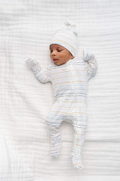 Lou Lou & Company Conrad Zipper Footie - Twinkle Twinkle Little One