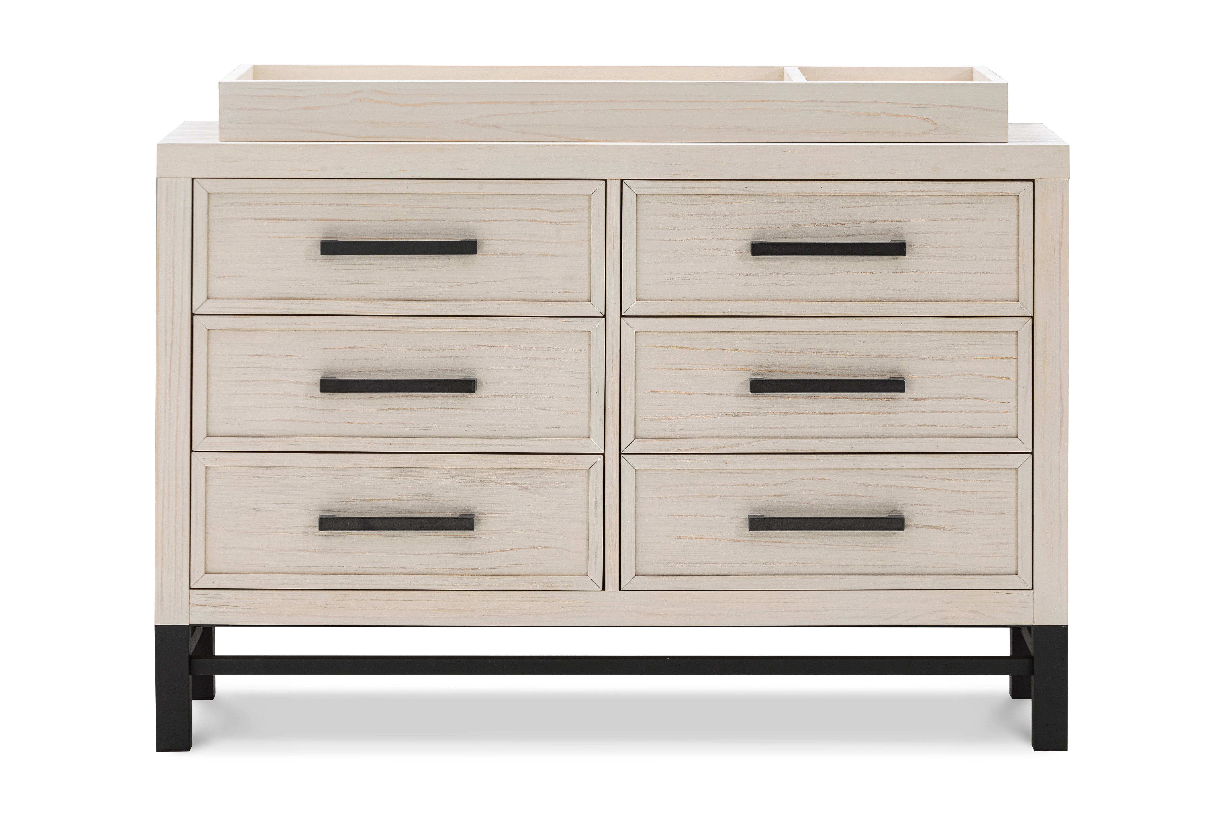 Newbern 6-Drawer Assembled Dresser - White Driftwood - Twinkle Twinkle Little One