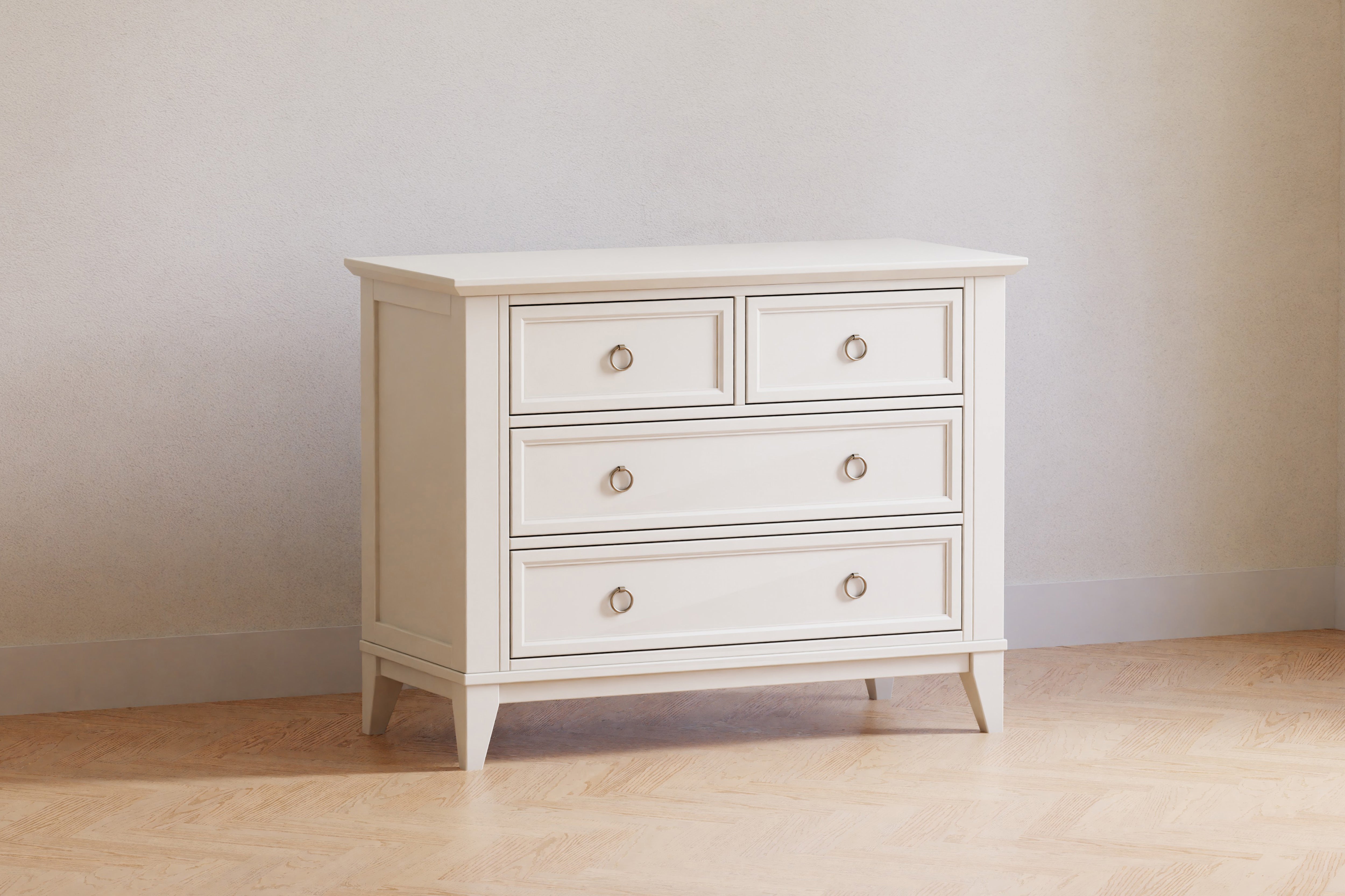 Emma Regency 4-Drawer Assembled Dresser - Warm White - Twinkle Twinkle Little One